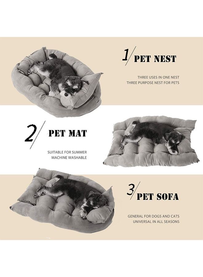 Neostyle 3 in 1 Sofa Bed For Small Medium and Large Dogs Grey