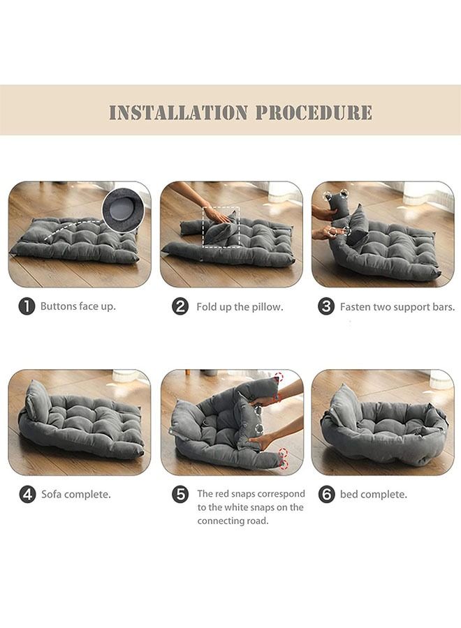 Neostyle 3 in 1 Sofa Bed For Small Medium and Large Dogs Grey