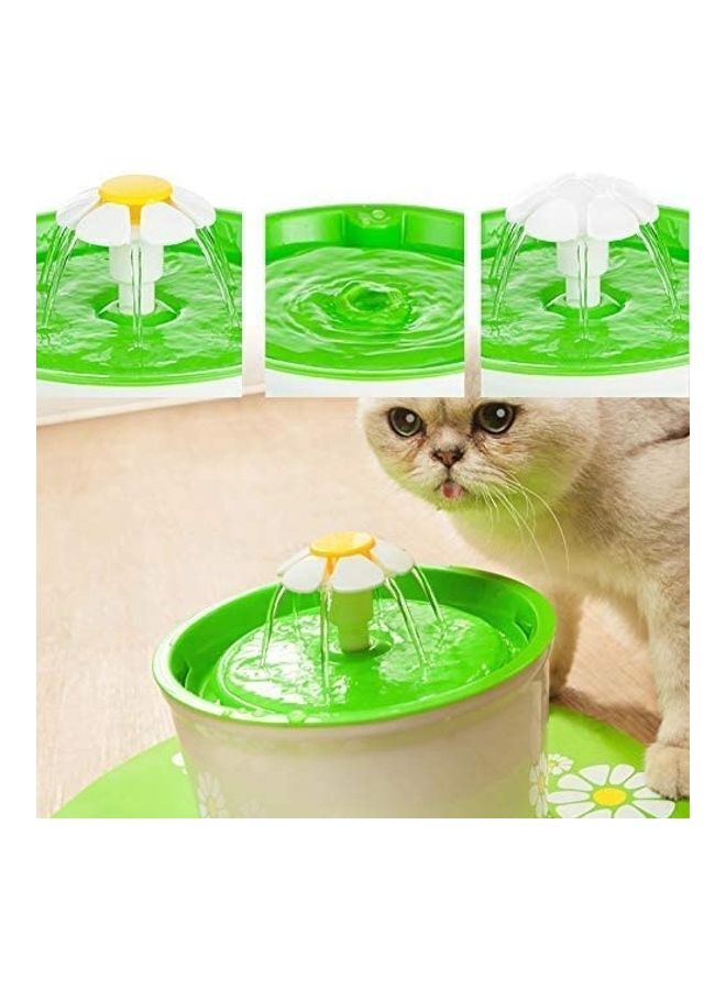 Automatic Pet Drinking Water Fountain White/Green