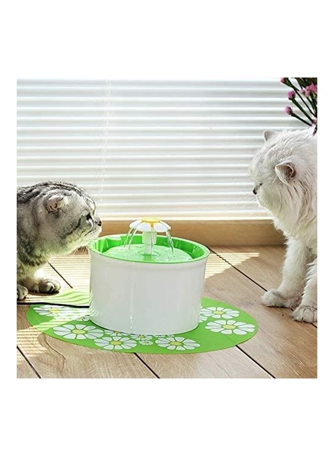 Automatic Pet Drinking Water Fountain White/Green