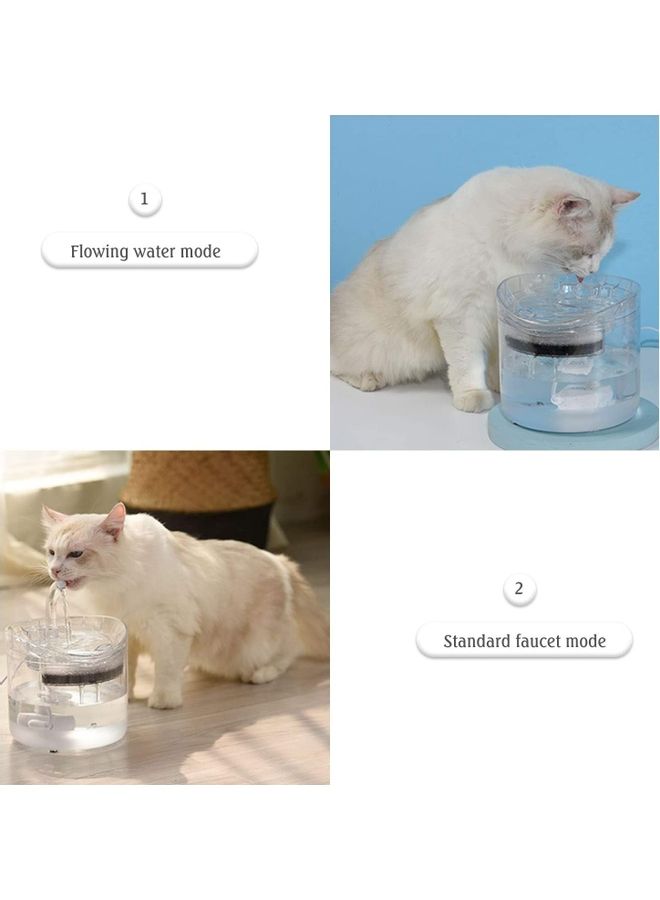 1.8L Automatic Cat Water Fountain Clear