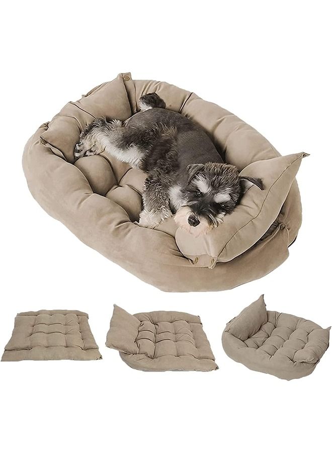 Neostyle 3 in 1 Sofa Bed For Small Medium and Large Dogs Khaki