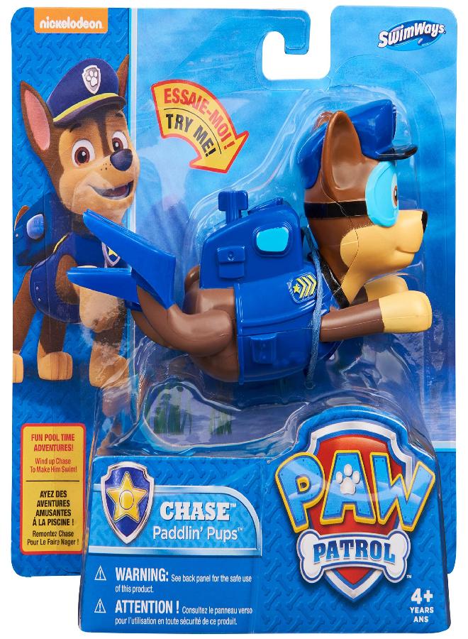 SwimWays Paw Patrol Paddlin' Pups Chase, Bath Toys & Pool Party Supplies for Kids Ages 4 and Up