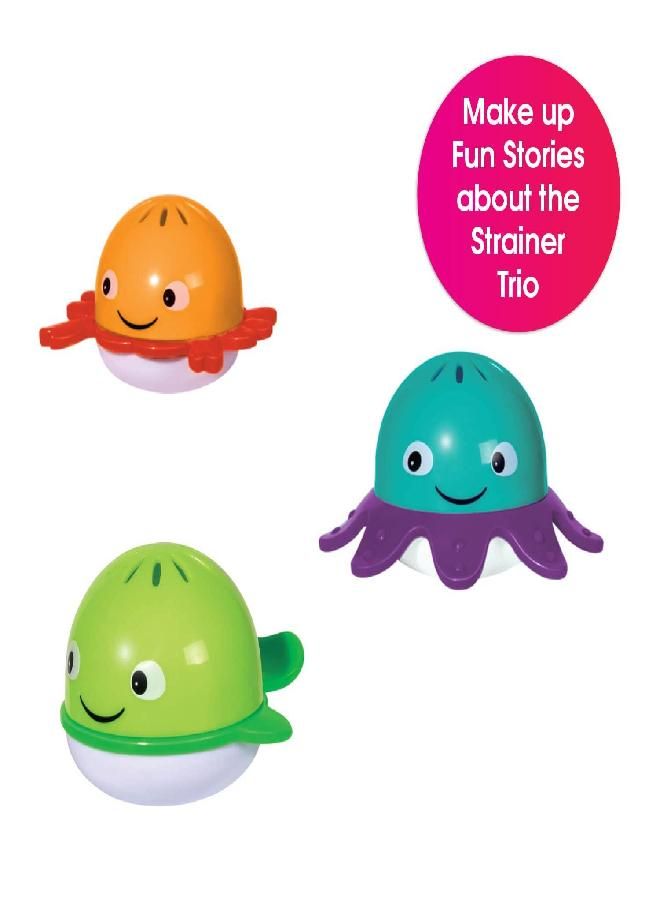 Edushape Bath Pals 3 Pack Toddler Bath Tub Bathtime Pool Water Toys for 18 Months Above