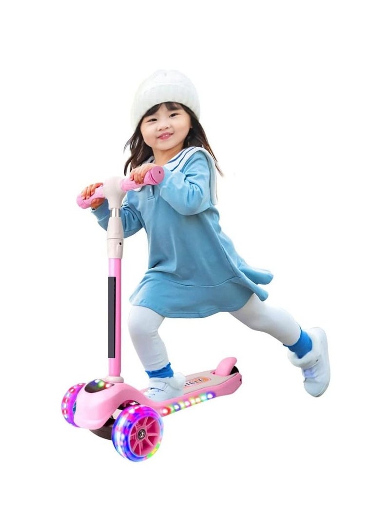Super Fashion Kick Scooter 3 Wheel Indoor And Outdoor Scooter With Adjustable Height And LED Light Music