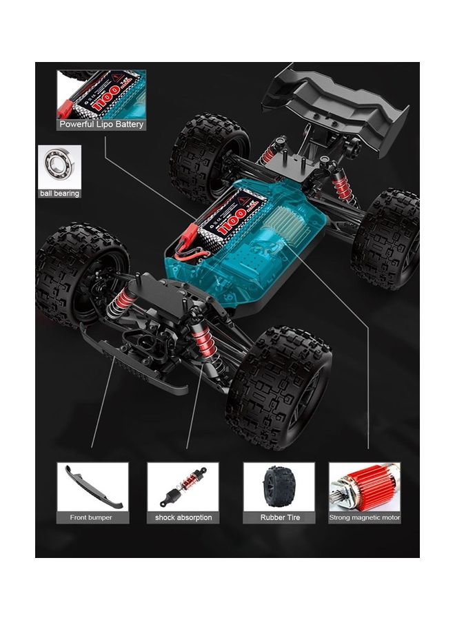 Fast Speed 50km/h 1/16 Full Proportional Remote Control Toy Off-Road Car 4 Wheel Drive RC Truck RTR