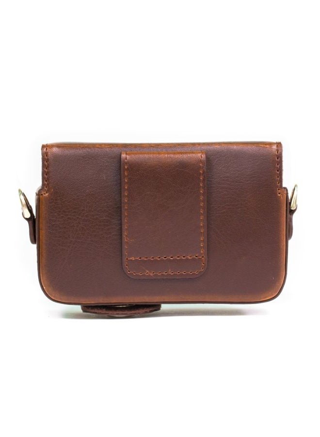 Protective Camera Case With Strap For Canon Brown