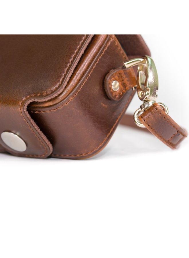 Protective Camera Case With Strap For Canon Brown