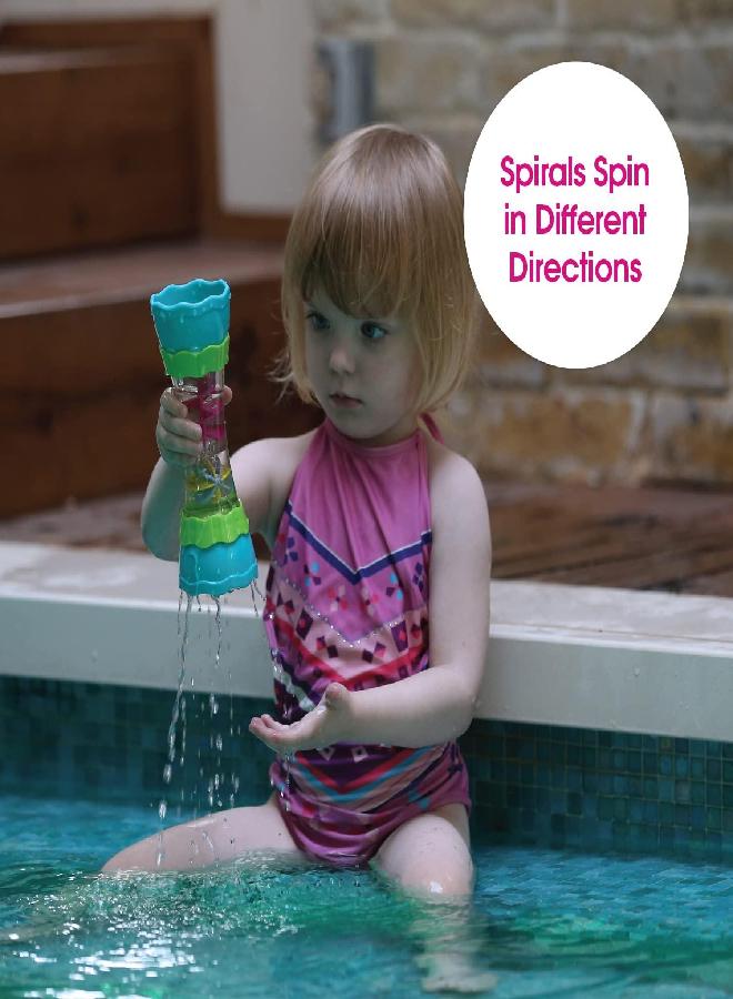 Edushape Water Spinner - Toddler Bath Toys - Early Child Development Learning Boys & Girls Water Bath Toy - Baby Bath Toys for Toddlers 1-3 Teaches Cause & Effect & STEM
