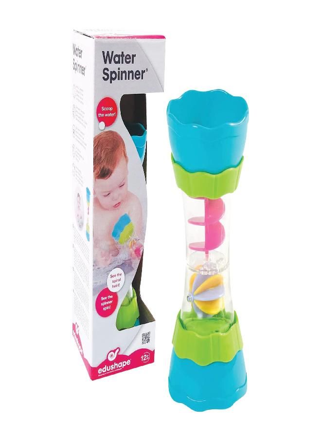 Edushape Water Spinner - Toddler Bath Toys - Early Child Development Learning Boys & Girls Water Bath Toy - Baby Bath Toys for Toddlers 1-3 Teaches Cause & Effect & STEM