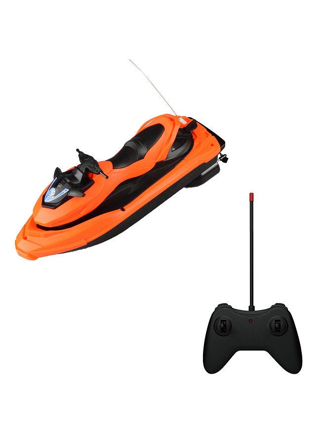 Remote Control Motor Boat, High Speed Remote Control Boat for Kids Adults Orange