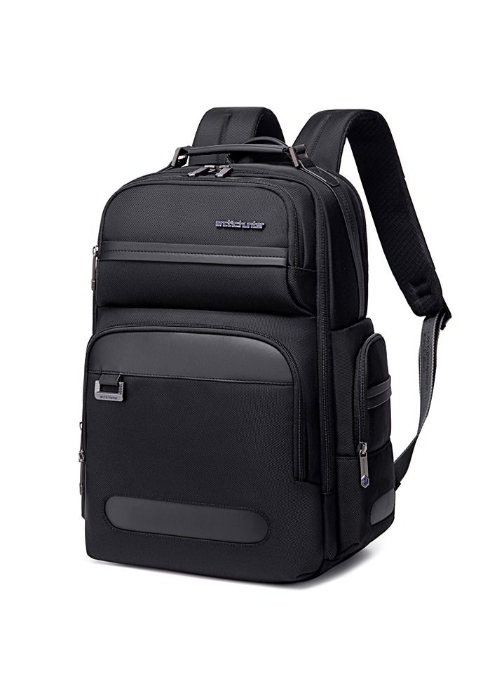 Large Business Travel Laptop Backpack Wear Resistant Durable Trip Bag with Independent Laptop and Tablet Computer Compartment B00492 Black