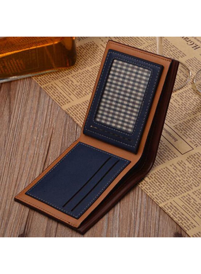 Vintage Multi-Slot Bi-Fold Wallet Dark Brown
