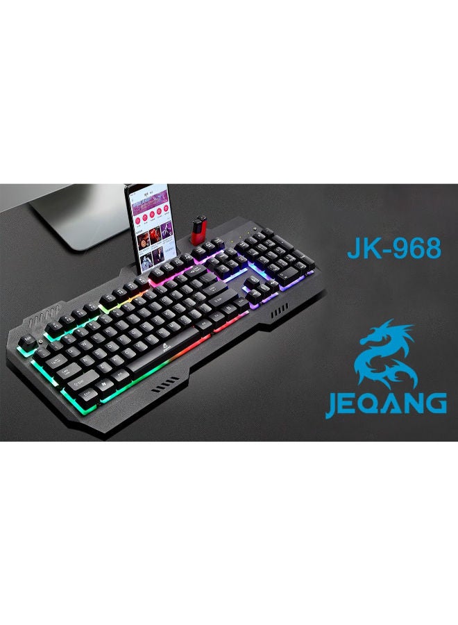 Mechanical Feel JK-968 Keyboard And Optical Gaming Mouse Set Mechanical Keyboard Bundle ,Keyboard w/ Mouse Set