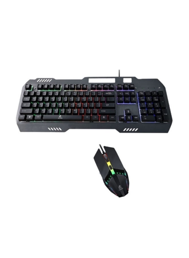 JK-968 Highest Quality Wired Gaming Mechanical Feel Backlight Keyboard and Mouse Set