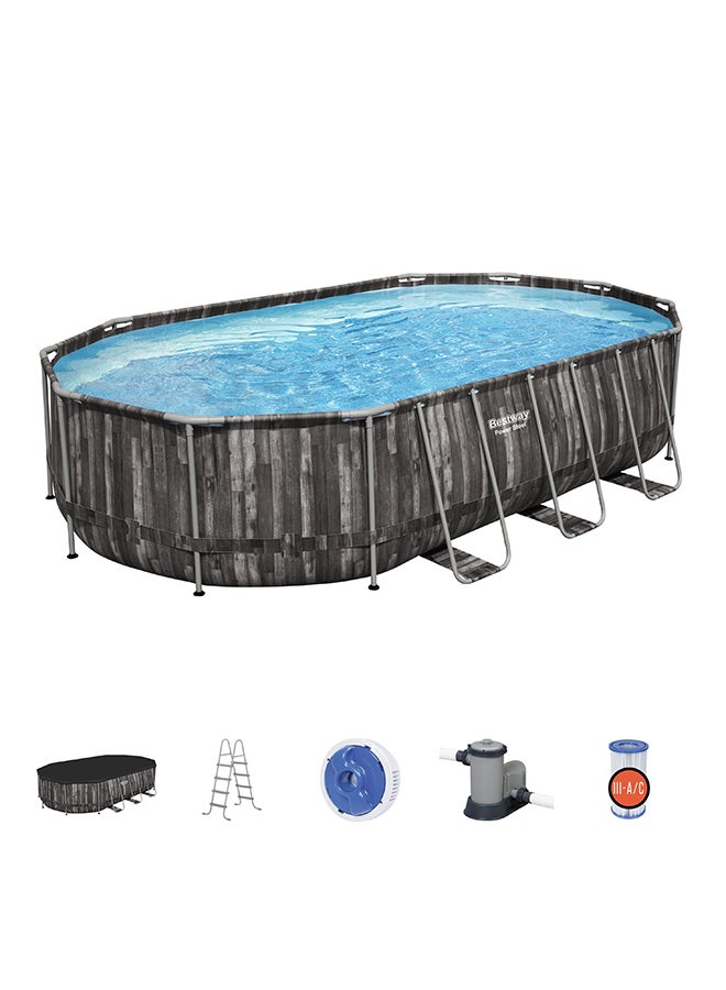 Heavy Duty Realistic Oval Design Pool Set