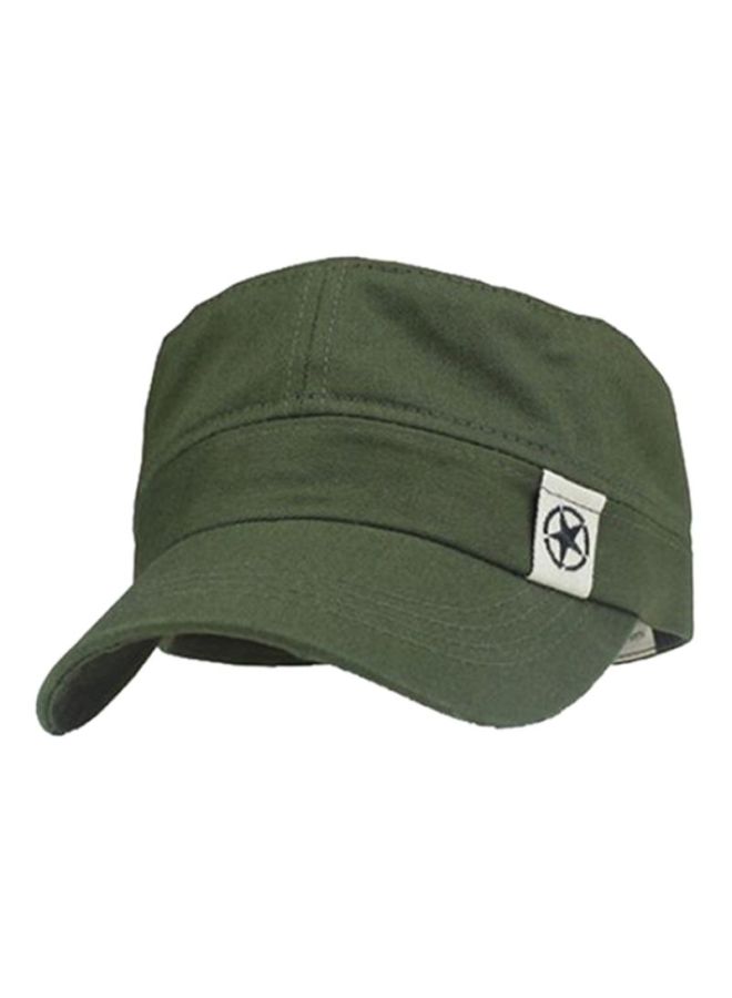 Star Pattern Adjustable Cap Army Green