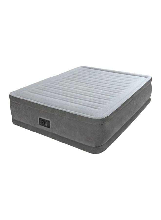Queen Dura Beam Series Elevated Airbed With Bip Fiber Grey