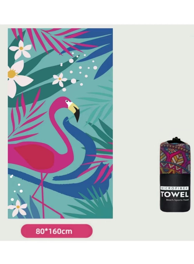 Microfiber Beach Towel,Quick Fast Dry Super Bath Towels Absorbent Blanket,Suitable For Travel,Camping,Pool