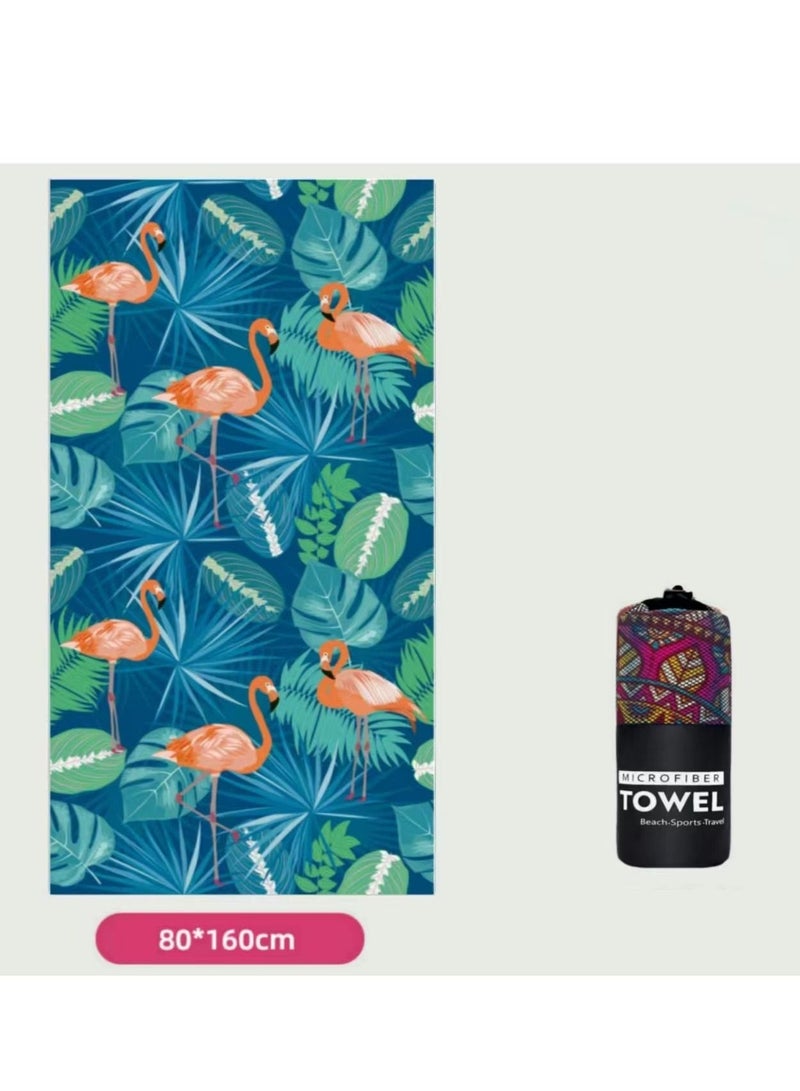 Microfiber Beach Towel,Quick Fast Dry Super Bath Towels Absorbent Blanket,Suitable For Travel,Camping,Pool