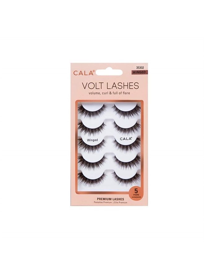 Volt Lashes volume, curl & full of flare 5 pairs (Winged)