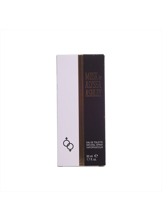 Alyssa Ashley Musk Eau De Toilette Spray,Silver 1.7 Ounce
