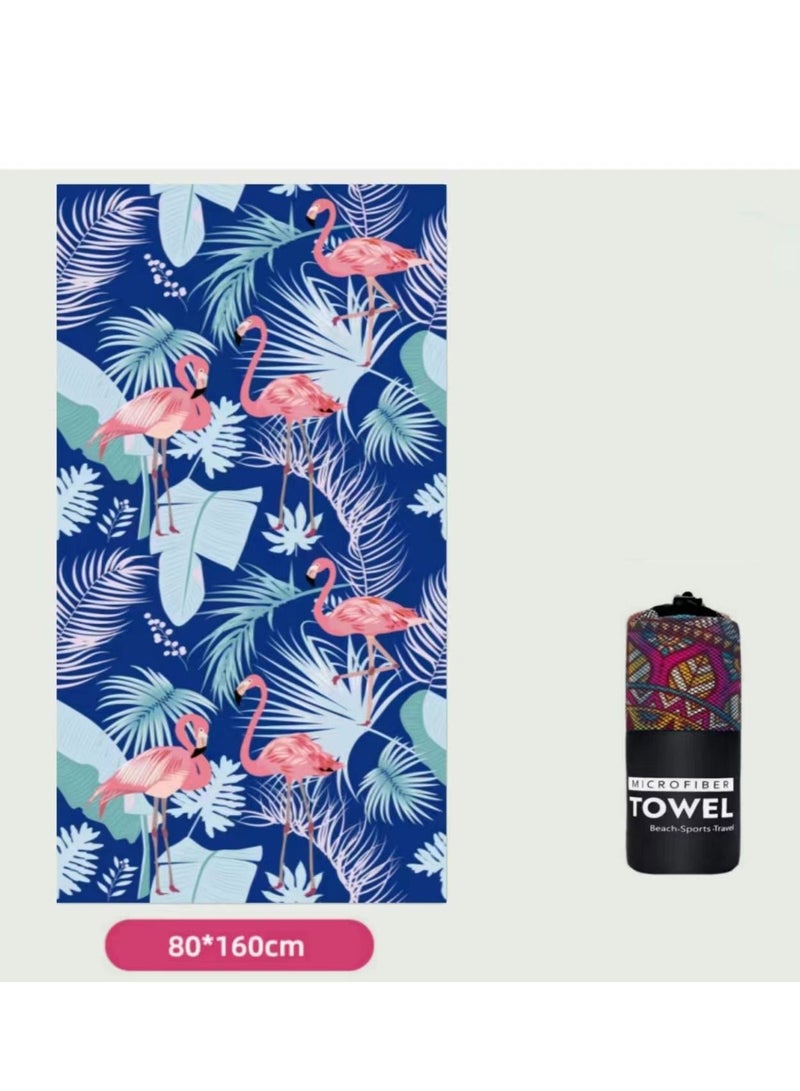 Microfiber Beach Towel,Quick Fast Dry Super Bath Towels Absorbent Blanket,Suitable For Travel,Camping,Pool
