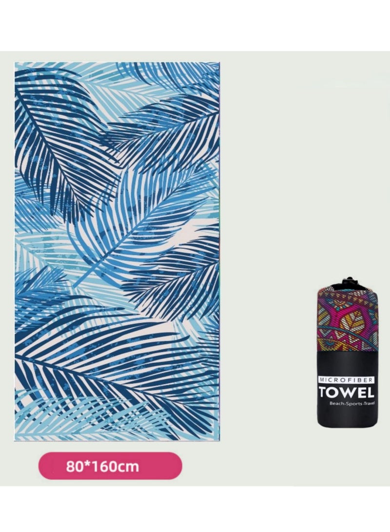 Microfiber Beach Towel,Quick Fast Dry Super Bath Towels Absorbent Blanket,Suitable For Travel,Camping,Pool