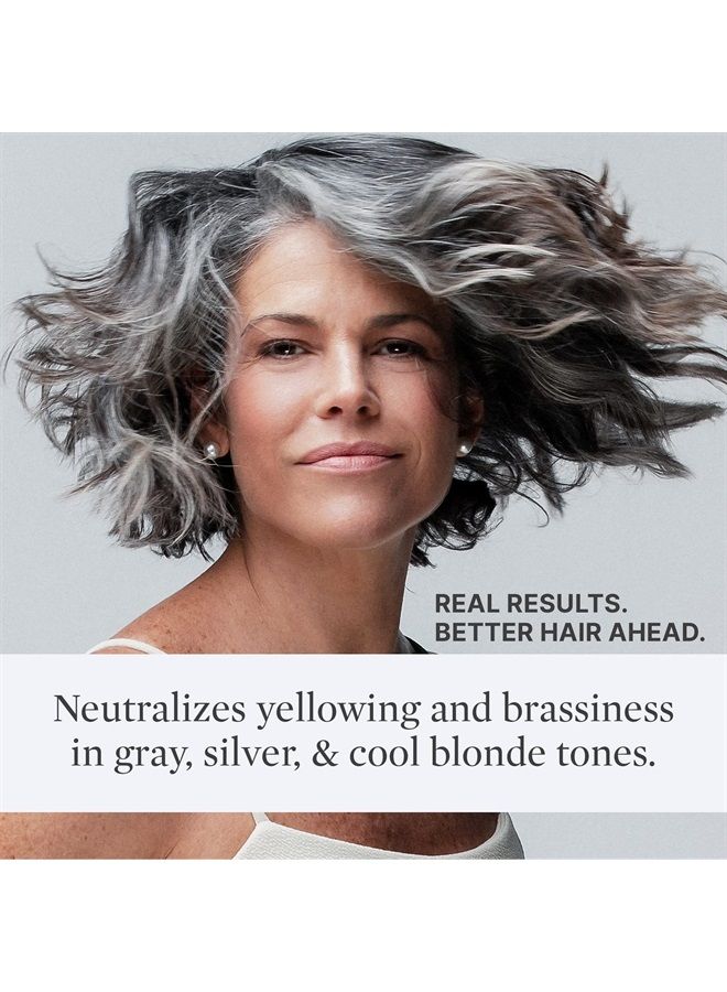 Silver Lining Purple Shampoo - Sulfate-Free Purple Shampoo for Blonde Hair w Burdock Root, Bamboo, Sage, & Hops - Cruelty-Free White & Grey Hair Shampoo, 8.4 Fl Oz