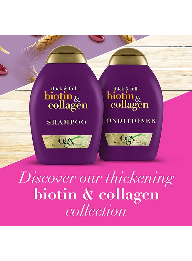 Biotin And Collagen Shampoo With Conditioner 385ml Pack of 2