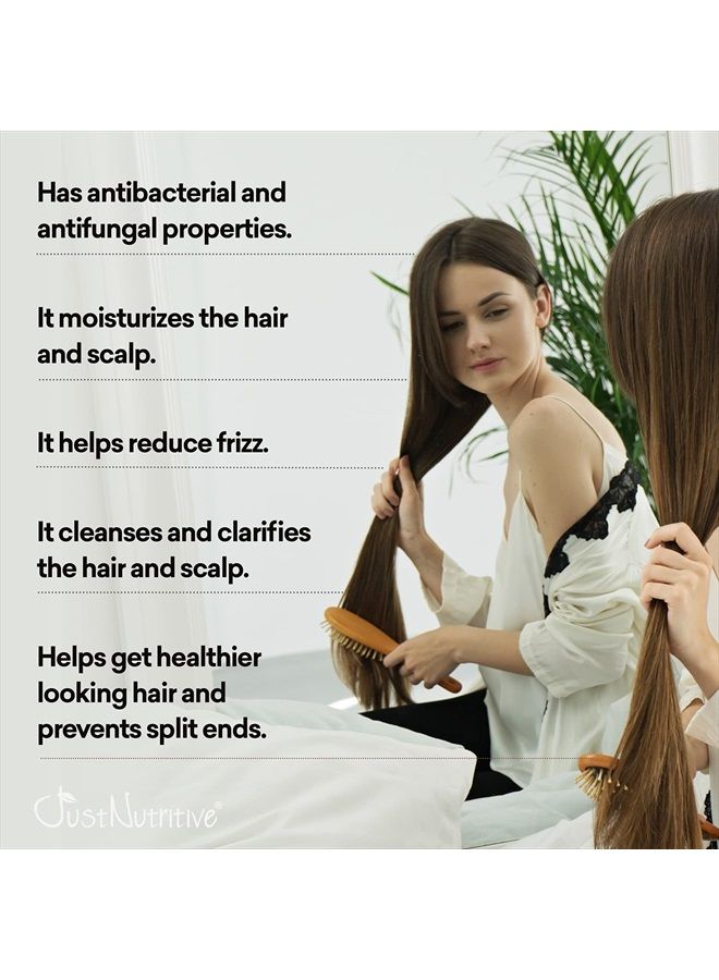 Vinegar Nutritive Rinse Cleanser | Scalp Cleanser | Natural Hair Care To Revitalize Hair And Scalp | Prevents Hair Loss | Just Nutritive Scalp Cleanser | 8 Oz