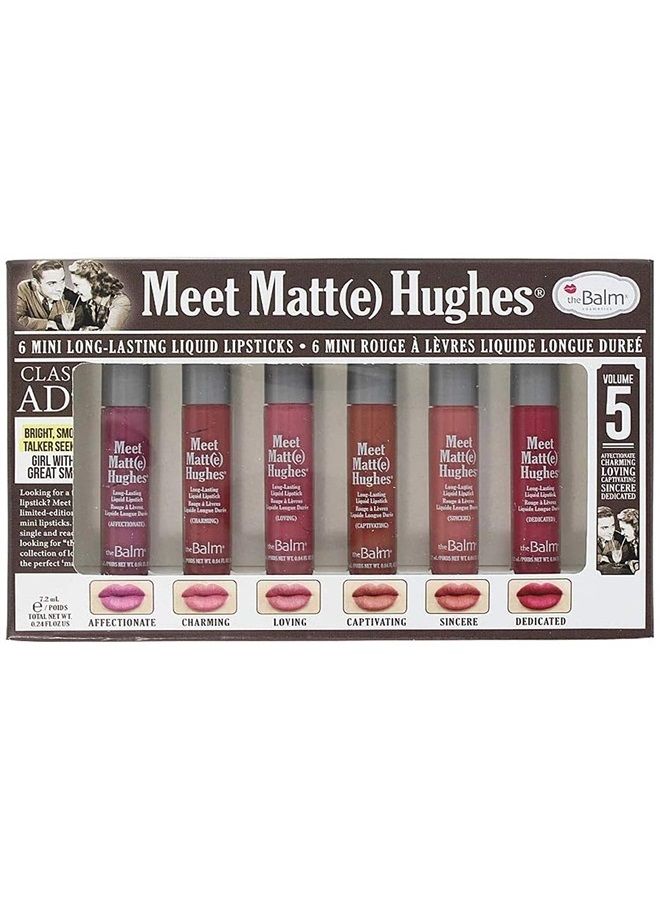 Meet Matt(e) Hughes Vol 5 Mini Long-Lasting Liquid Lipsticks, 6 Count