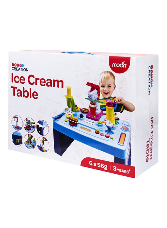 Dough Creation Ice Cream Table  For 3 Years And Above DIY Clay Toys – 6 X 56 G
