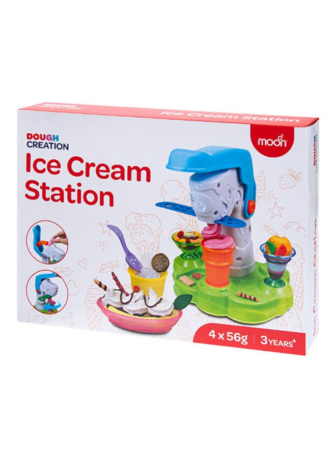 Dough Creation Ice Cream Station For 3 Years And Above DIY Clay Toys – 4 X 56 G