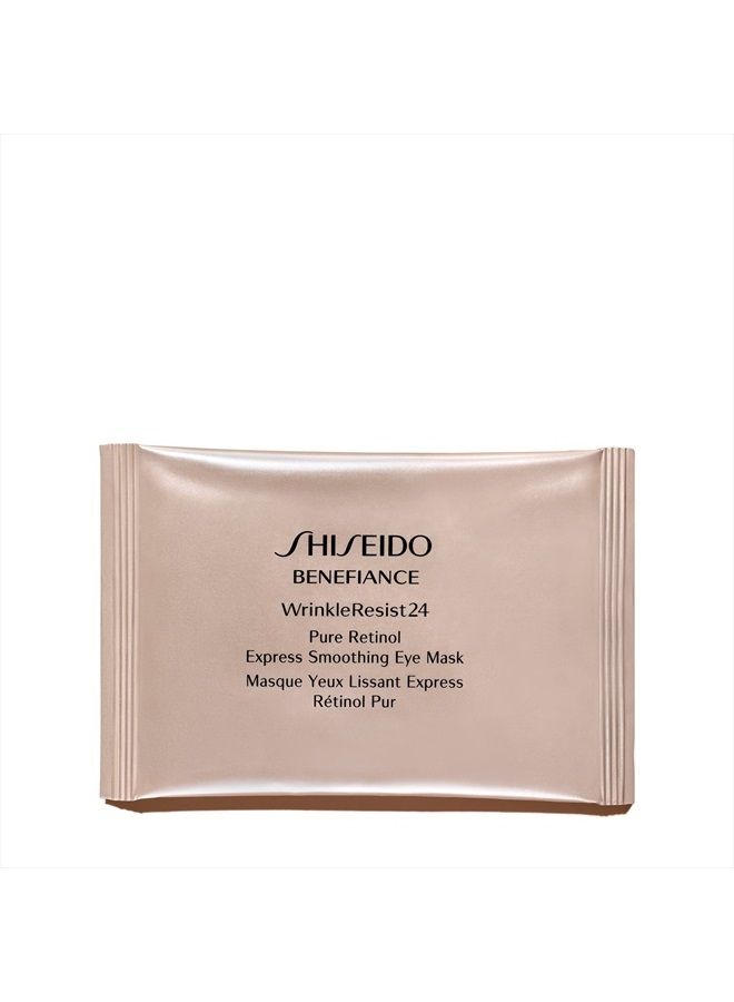 Benefiance WrinkleResist24 Pure Retinol Express Smoothing Anti-Aging Eye Mask, 12 Counts of 2 Eye Masks