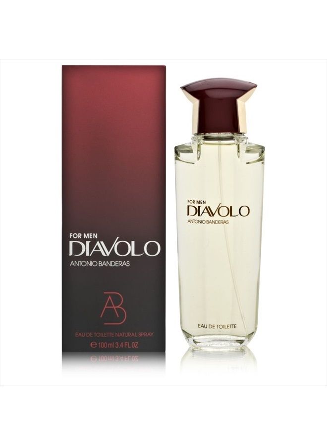 Diavolo By Antonio Banderas For Men Eau De Toilette Spray 3.4 Oz.