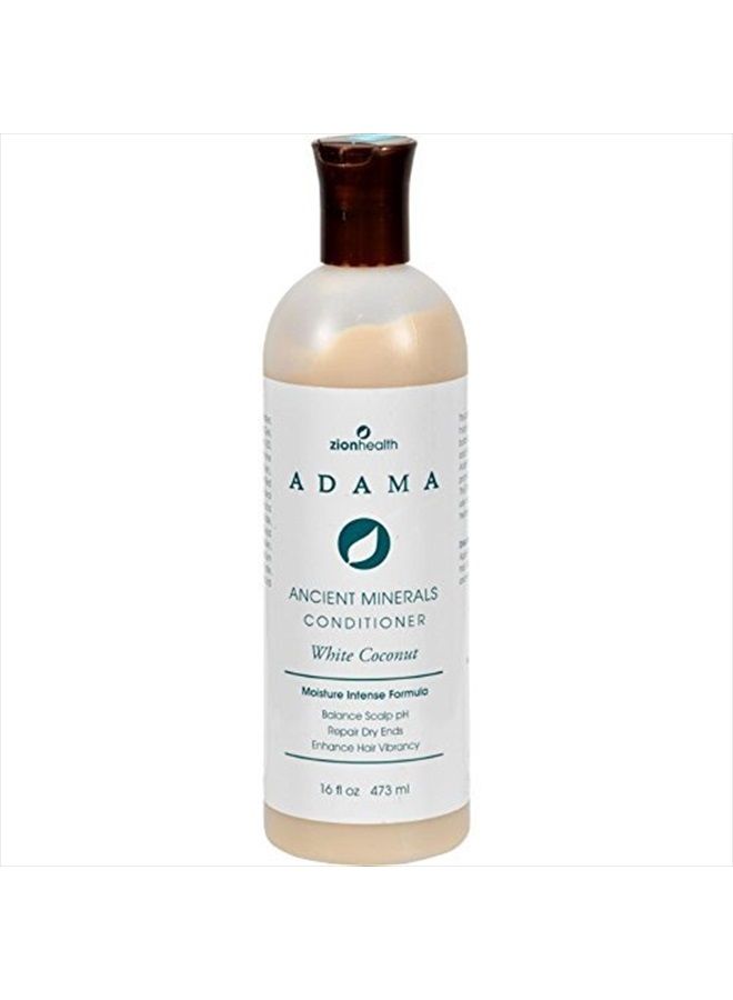 Adama Minerals Conditioner, White Coconut, 16 Fluid Ounce