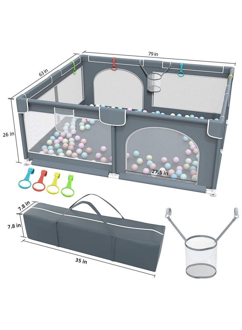 HOCC Large Baby Playpen Fence with Balls