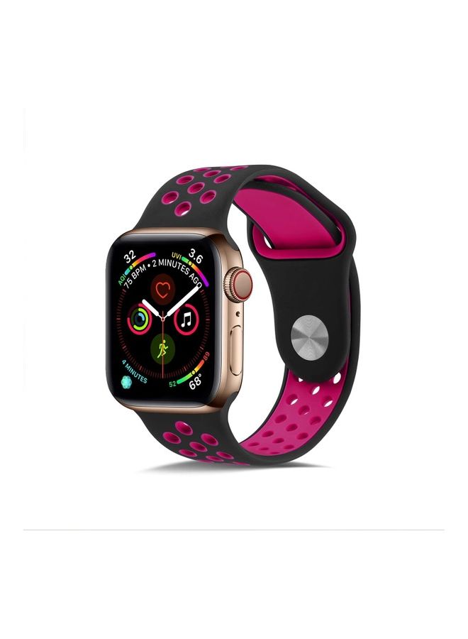 Replacement Band For  Apple Watch Band 42/44 mm Black/Red