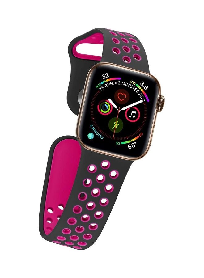Replacement Band For  Apple Watch Band 42/44 mm Black/Red