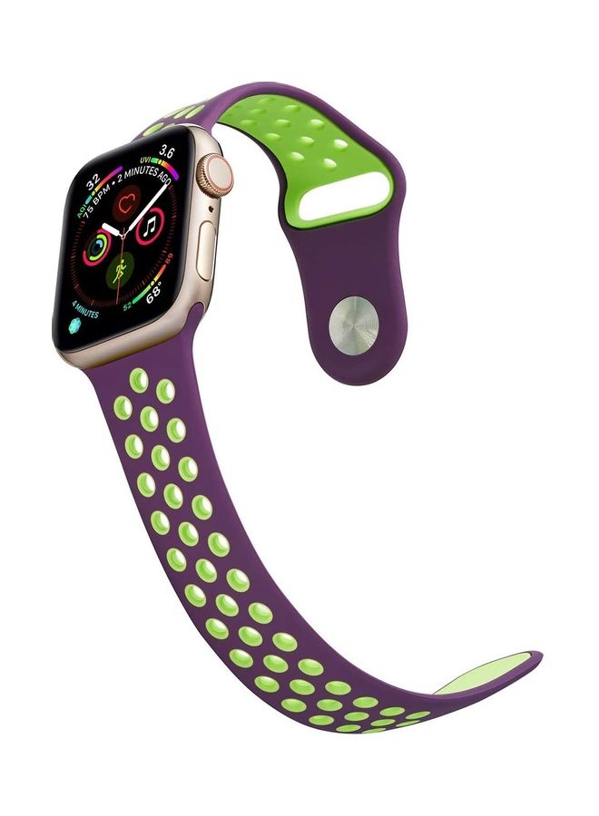 Replacement Band For  Apple Watch Band 42/44 mm Purple/Green