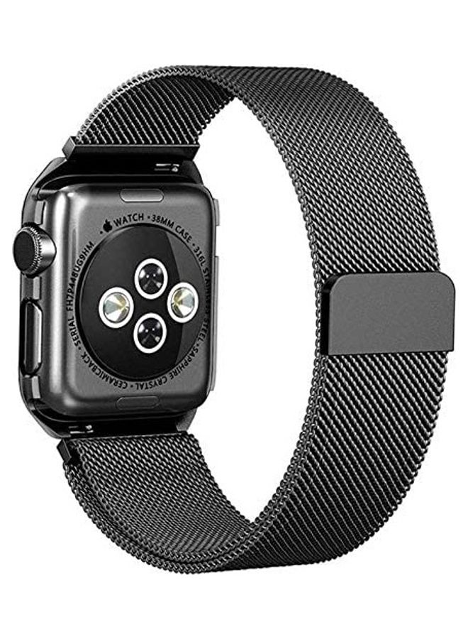Replacement Band For Apple Watch Series SE/6/5/4/3/2/1 38/42 mm Black
