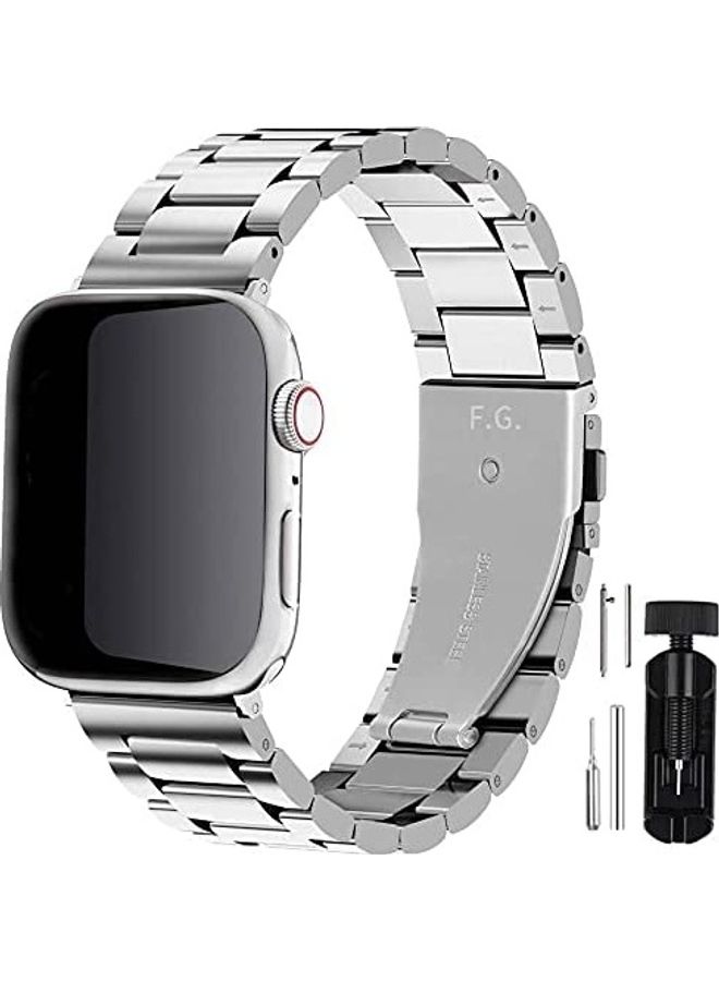Replacement Band For Apple Watch Series SE/6/5/4/3/2/1 38/40 mm Silver