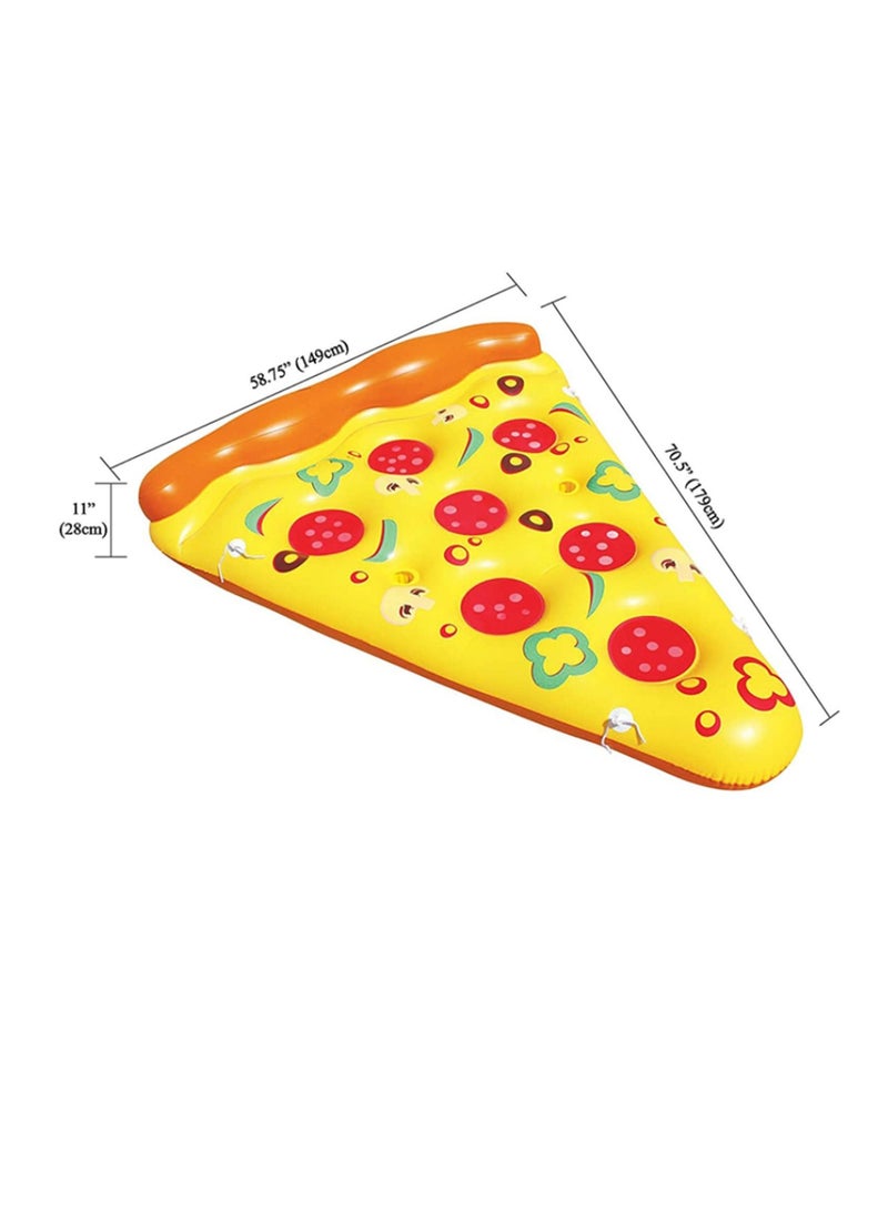 180cm Inflatable Pizza Slice Pool Floats Pvc Swimming Pool Floating Bed Sea Mattress for Party Childen Adults Water Toys