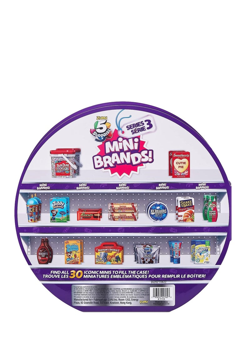 5 Surprise Mini Brands Series 3 Collectors Case Store & Display 30 Minis with 5 Exclusive Minis by ZURU
