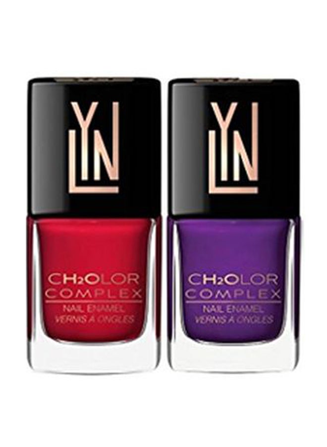 4-Piece Ch2olor Complex Matte Nail Polish Set Multicolour