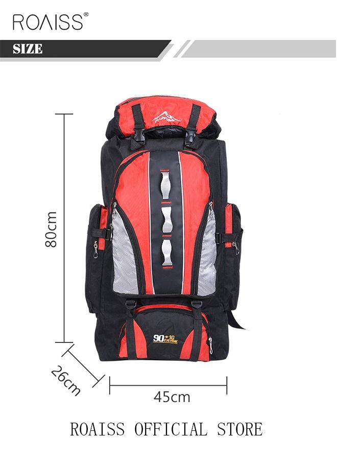 Large-capacity professional outdoor backpack waterproof multi-functional travel camping hiking fishing mountaineering bag