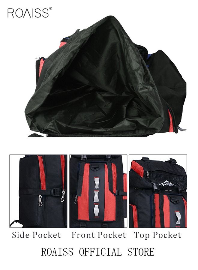 Large-capacity professional outdoor backpack waterproof multi-functional travel camping hiking fishing mountaineering bag