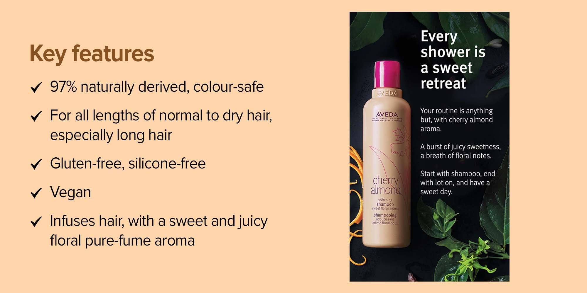 Cherry Almond Softening Shampoo 250ml