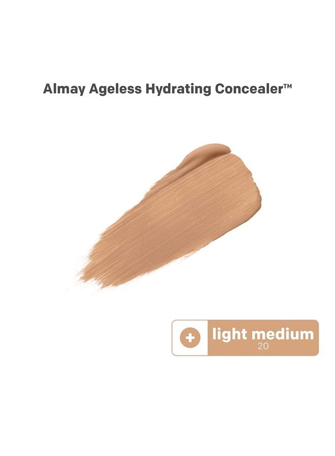 Anti-Aging Concealer by Almay, Face Makeup with Hyaluronic Acid, Niacinamide, Vitamin C & E, Hypoallergenic, -Fragrance Free, 020 Light Medium, 0.37 Fl Oz (Pack of 1)